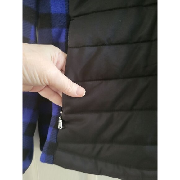 Lauren Ralph Lauren Women Blue Black Check Jacket size XL LRL Chore Outdoor Barn - Picture 6 of 7